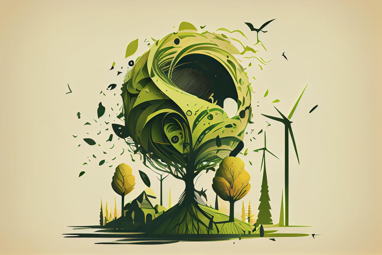 minimalistisch vector eco concept foto