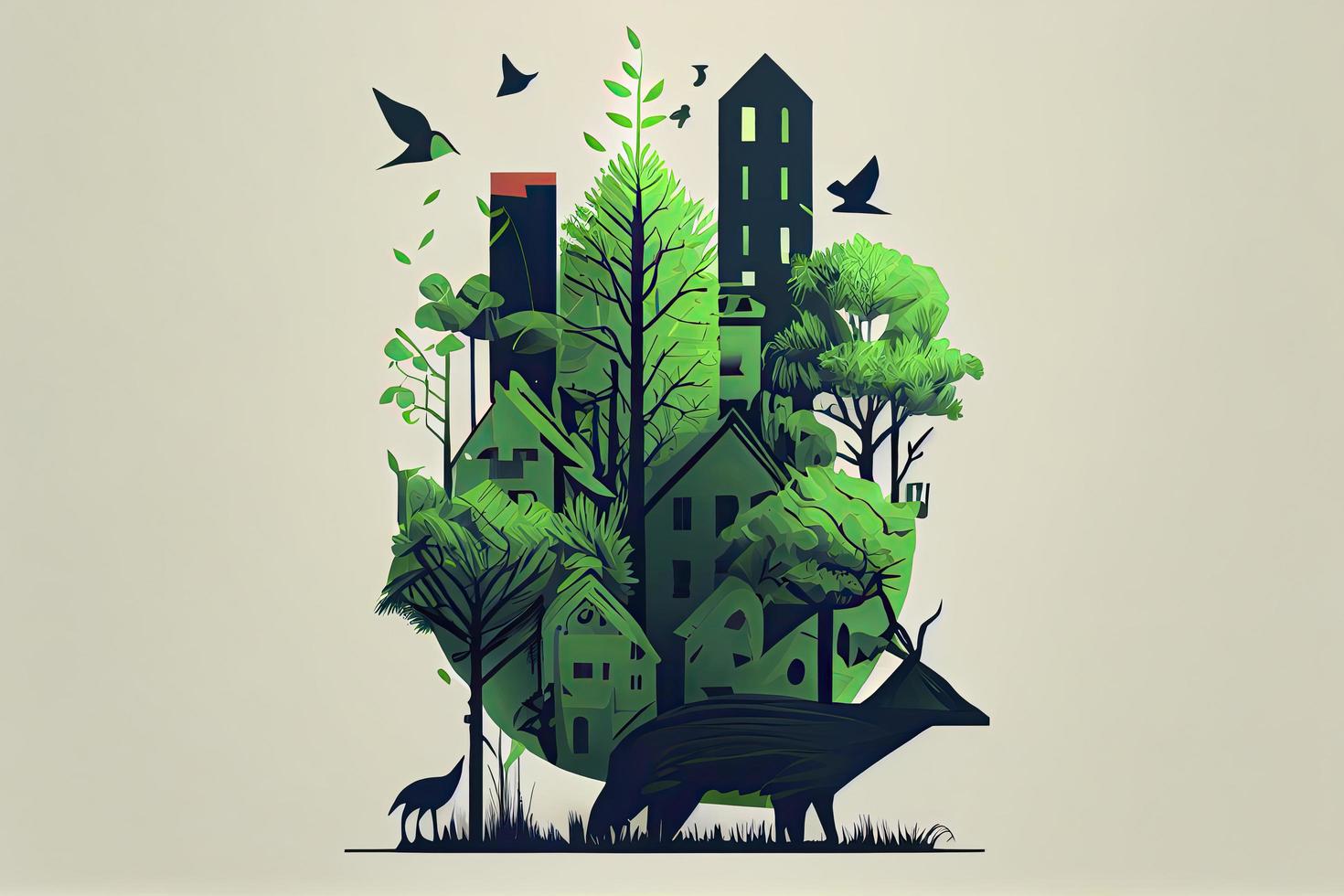 minimalistisch vector eco concept foto