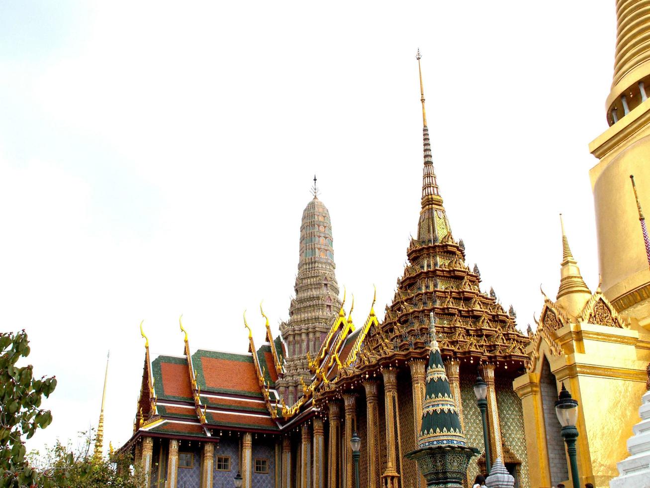 bangkok, thailand, 2021 - uitzicht op de wat phra kaew foto