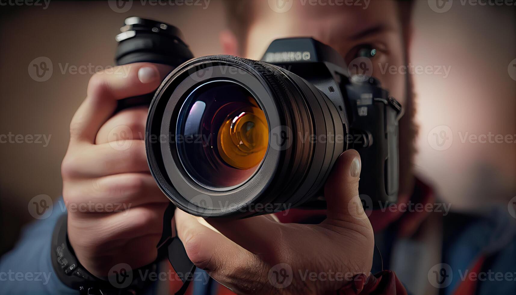 camera wereld fotografie dag, de schoonheid van een beeld ai gegenereerd foto