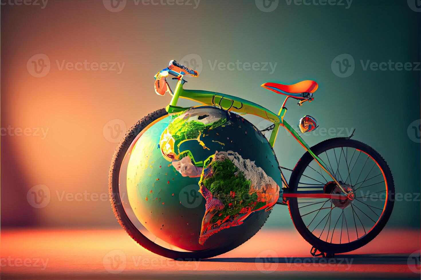wereld fiets dag 3 juni ai gegenereerd foto