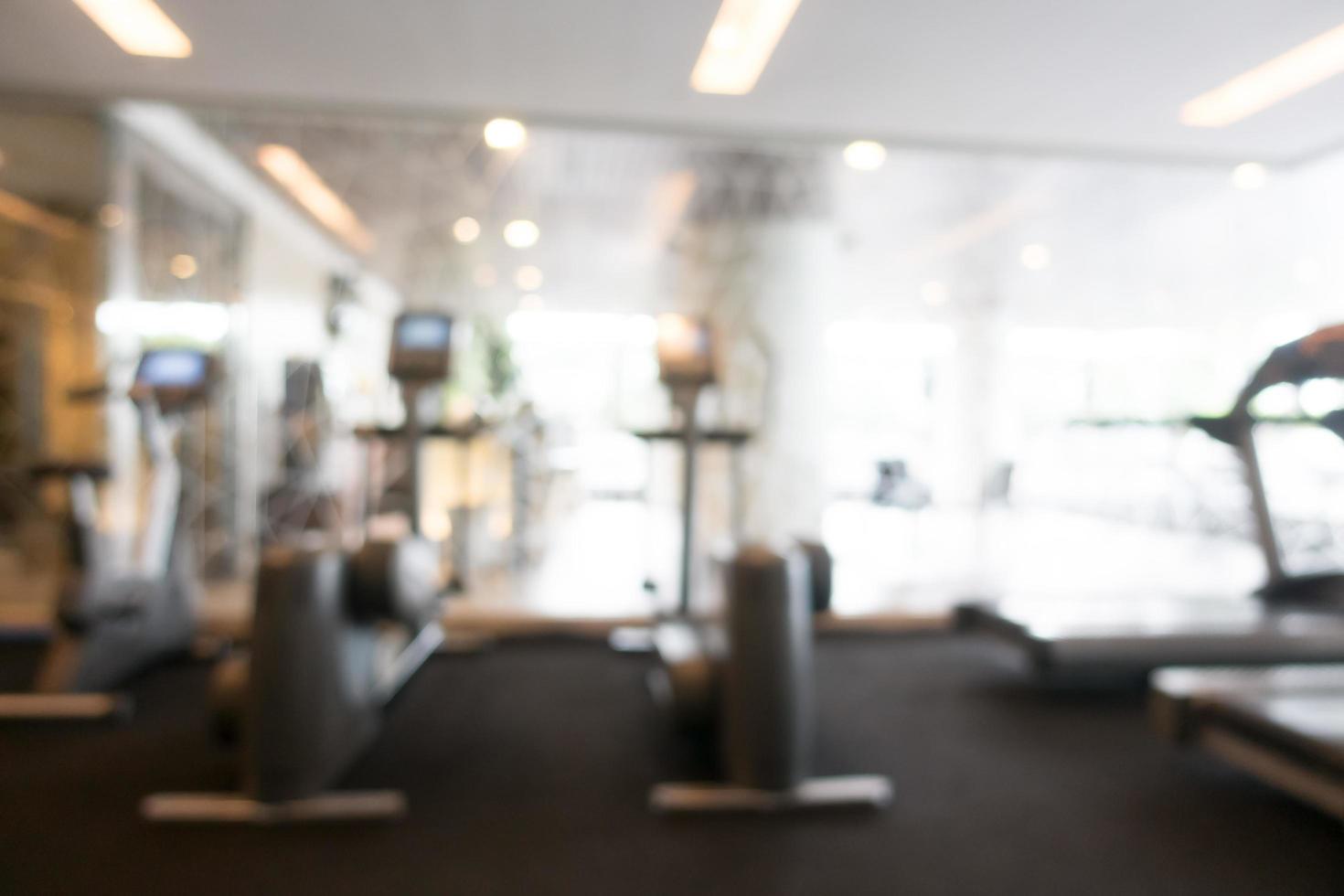 abstract vervagen fitness en gym kamer interieur foto