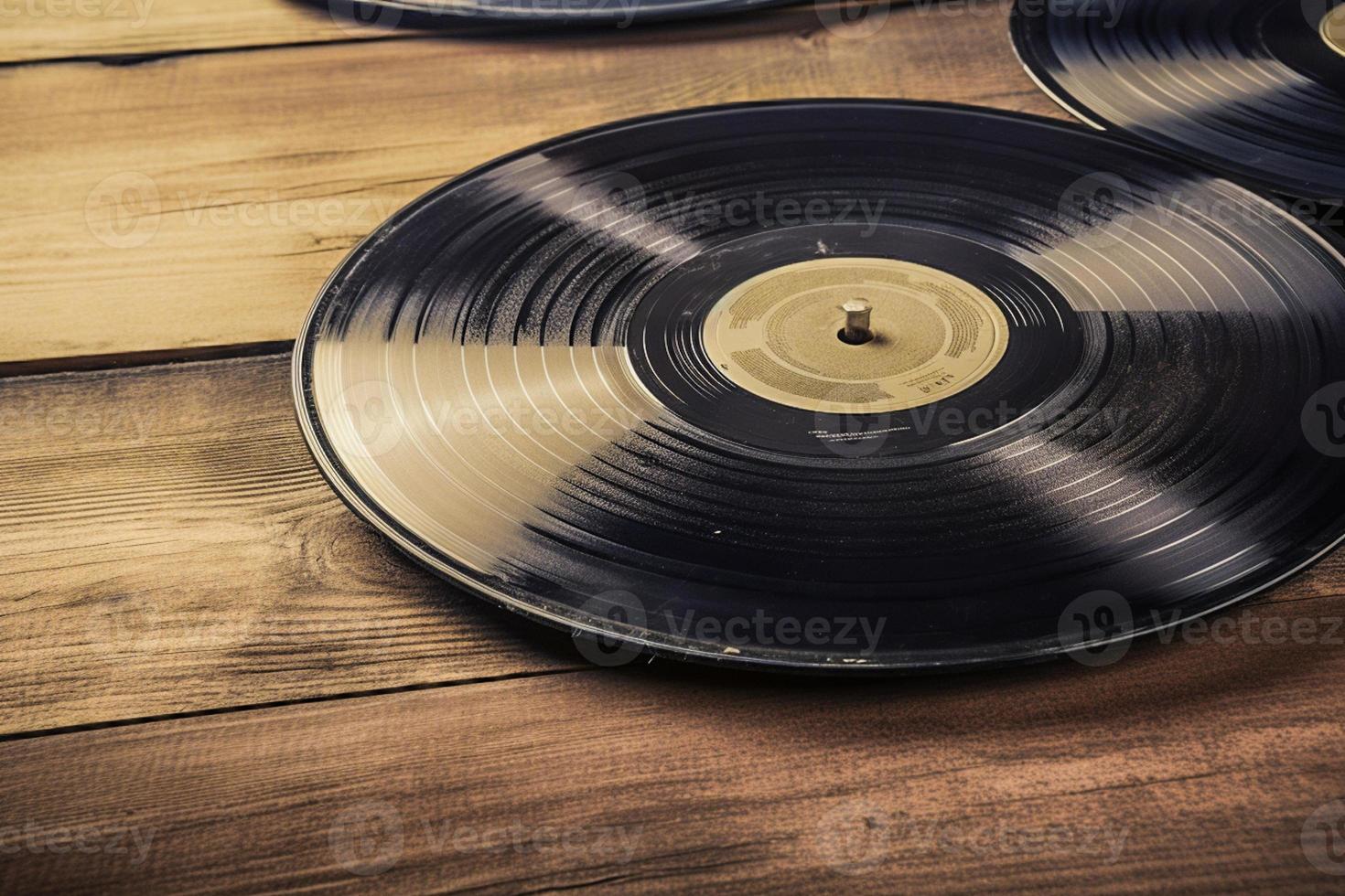 vinyl retro Aan achtergrond. 90's concepten. wijnoogst stijl gefilterd foto. foto