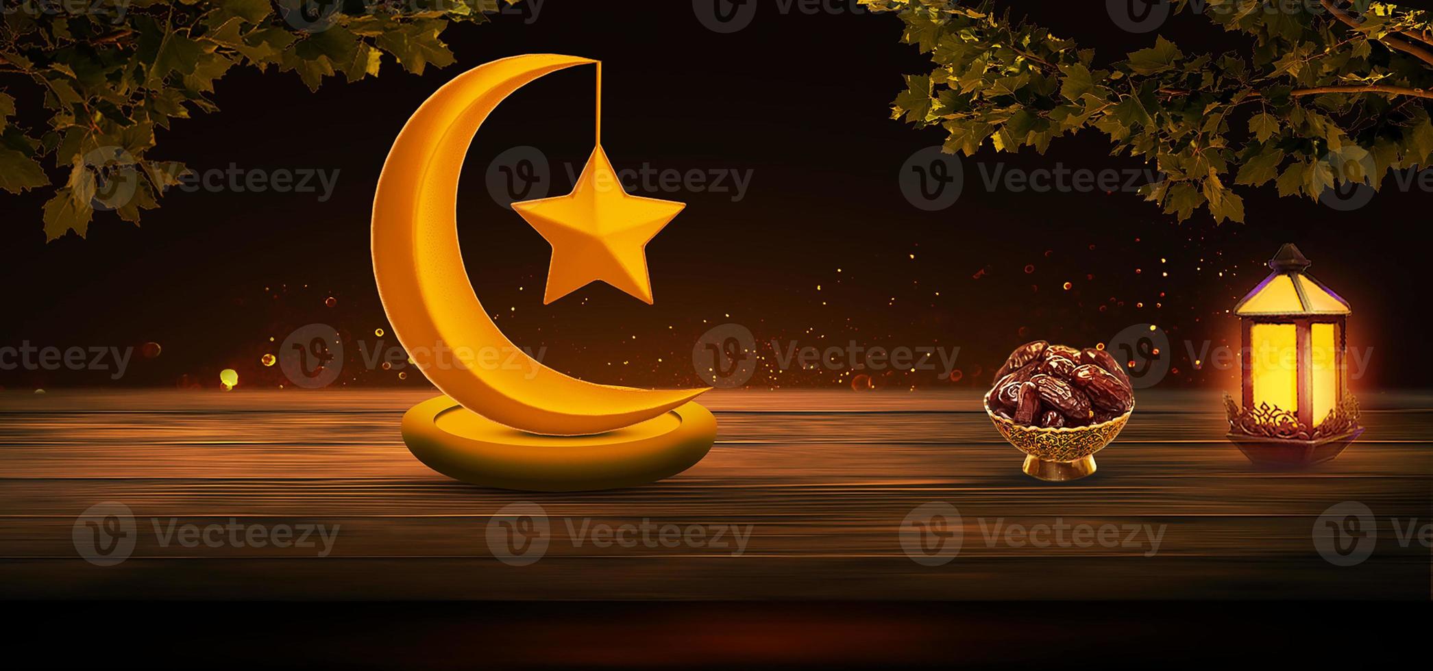 Ramadan en eid al fitr achtergrond foto