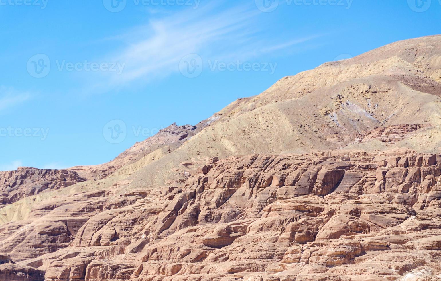 berglandschap in de woestijn foto
