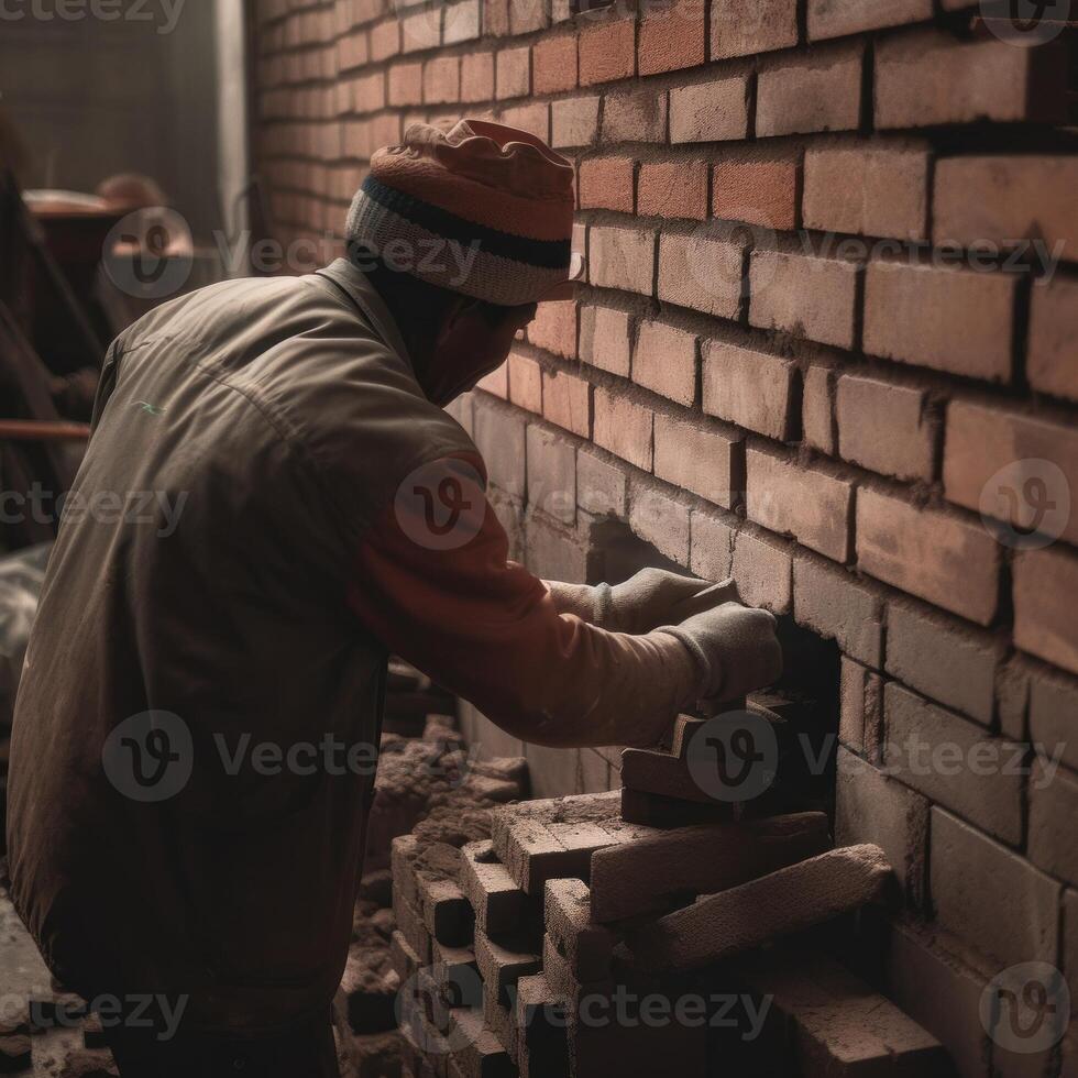 metselaar Bij werk ai foto