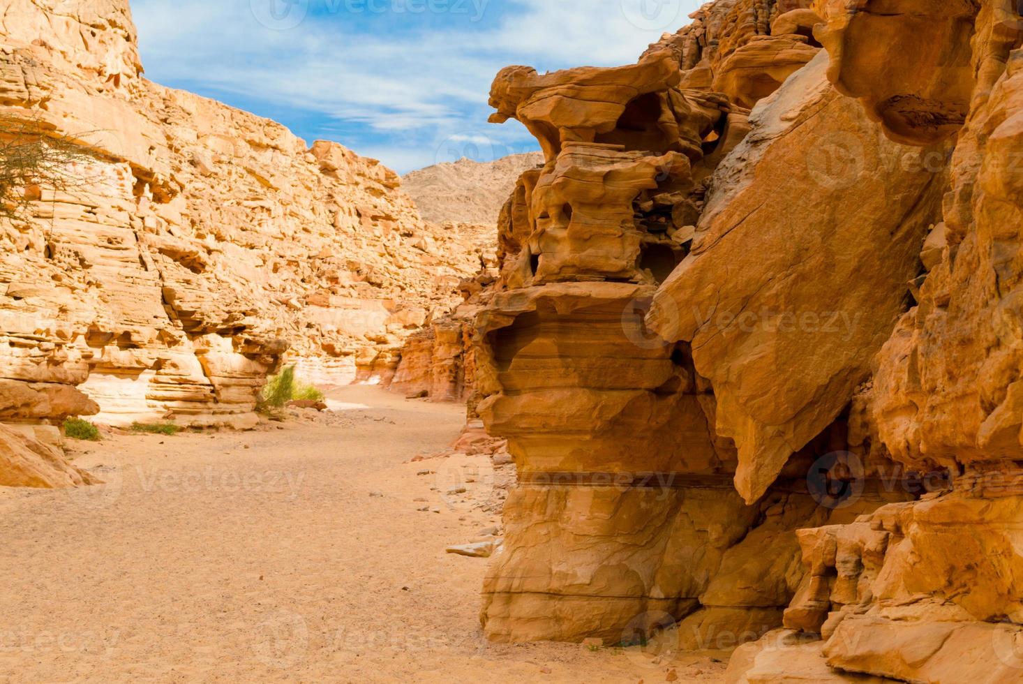 rotsformaties in de woestijn foto