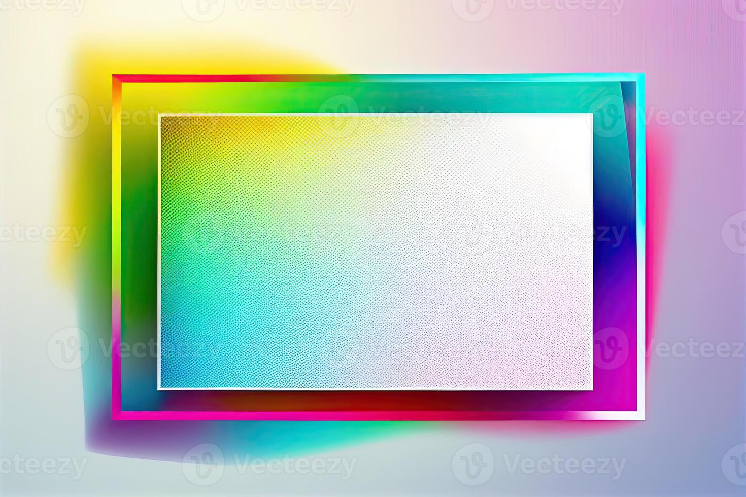 kleurrijk helling kader achtergrond kopiëren ruimte. regenboog maas helling lay-out model, generatief ai ontwerp foto