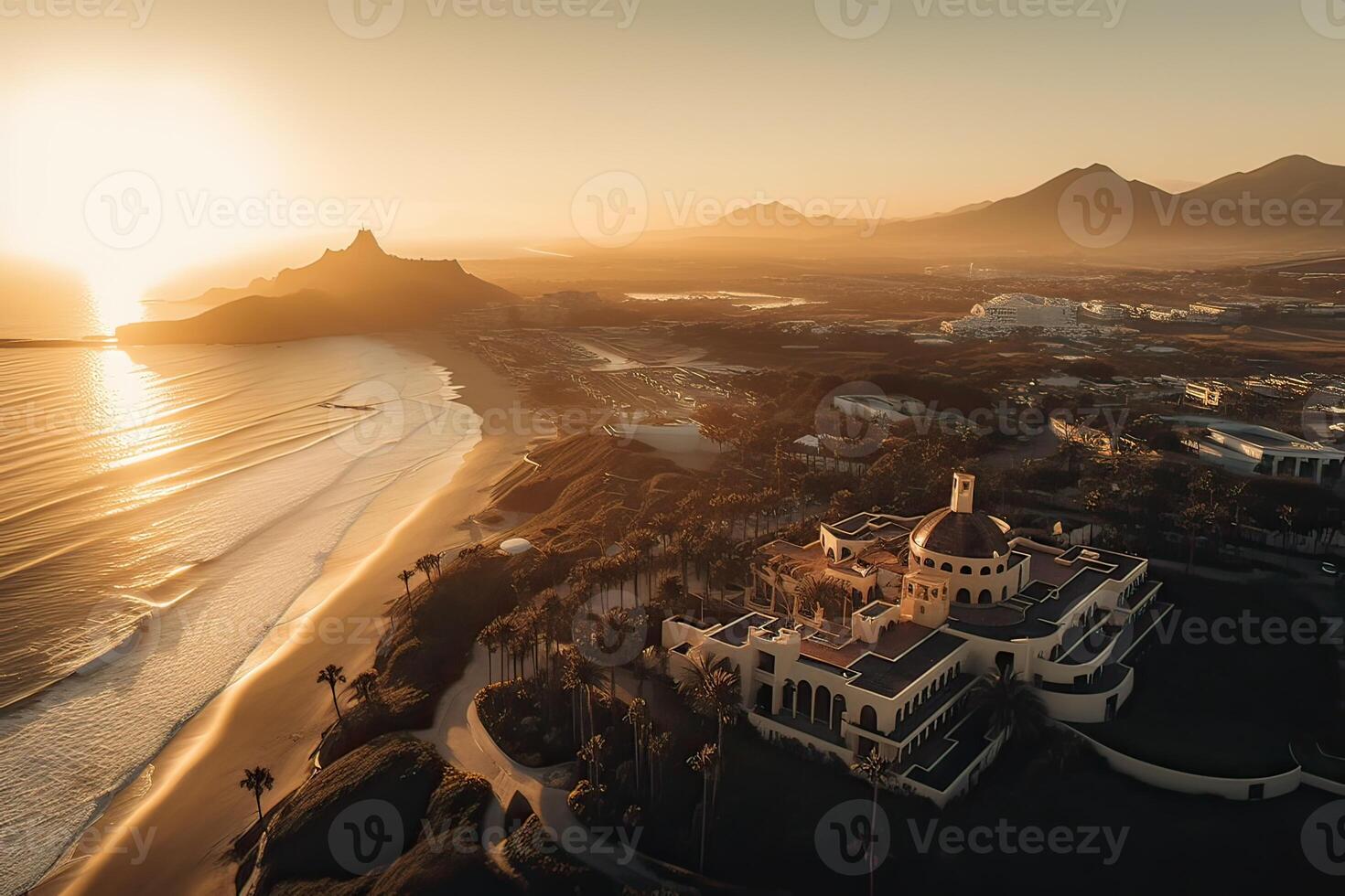 schot van mooi zee golven. strand zand en verbazingwekkend zee. zomer zonsondergang zeegezicht. zacht zonlicht, Doorzichtig lucht, golven en water spatten. generatief ai foto