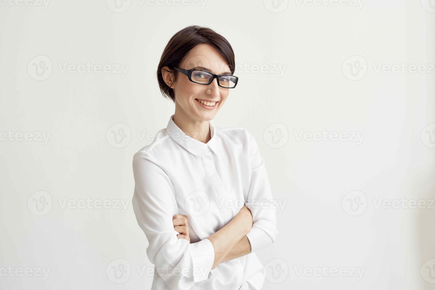 vrouw manager documenten professioneel baan studio levensstijl foto