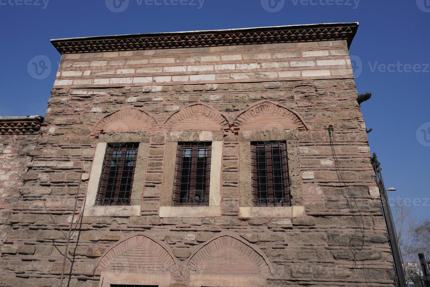 oud gebouw in fener wijk, Istanbul, turkiye foto