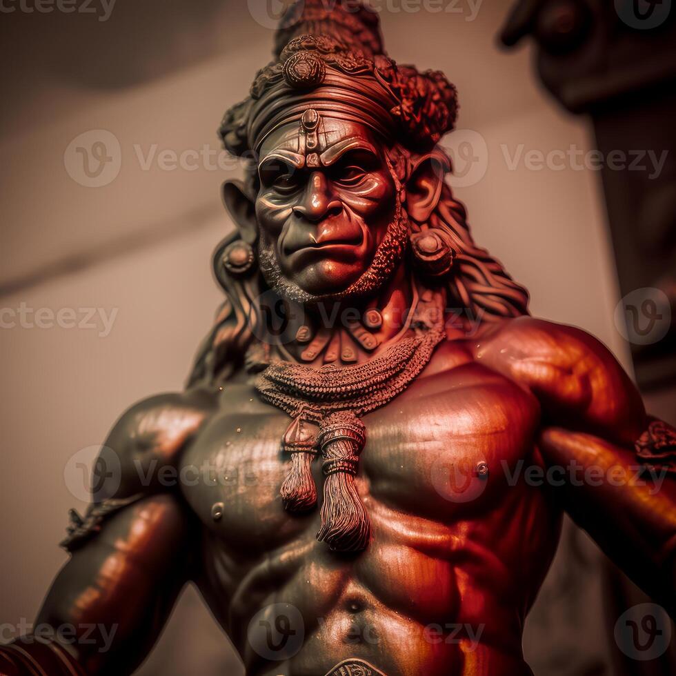 heer Hanuman god thema het beste kunst hyper echt beeld generatief ai foto