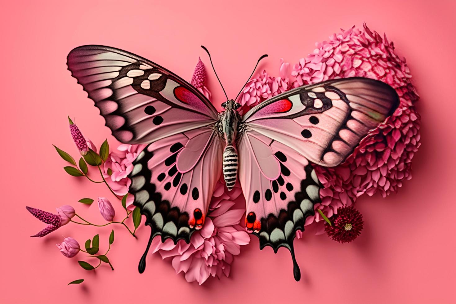 vlinder illustratie afbeeldingen ai gegenereerd foto