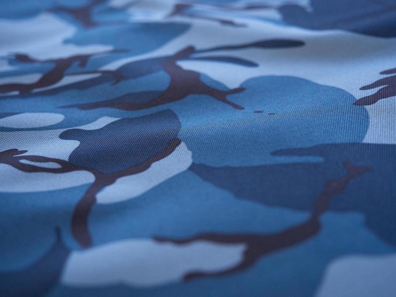blauwzwarte camouflagestof foto