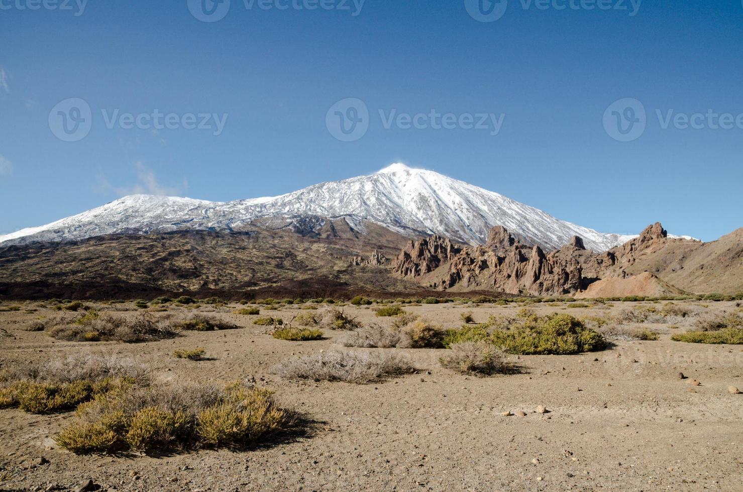 besneeuwde berglandschap foto