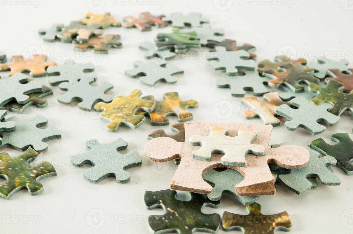 klein puzzel stukken foto