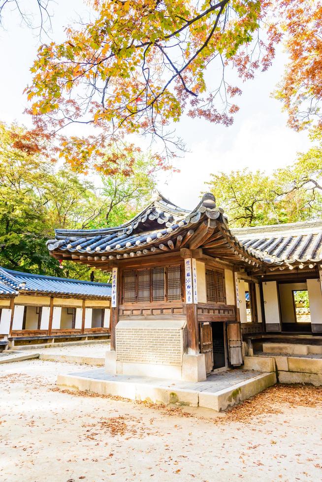 changdeokgung-paleis in de stad van seoel, zuid-korea foto