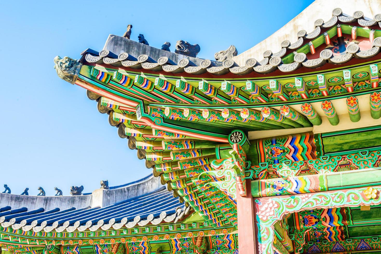 changdeokgung-paleis in de stad van seoel, zuid-korea foto