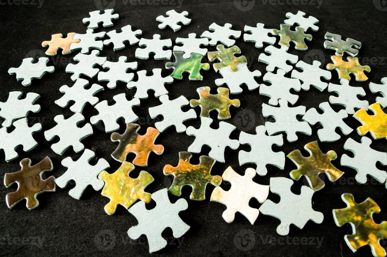 klein puzzel stukken foto