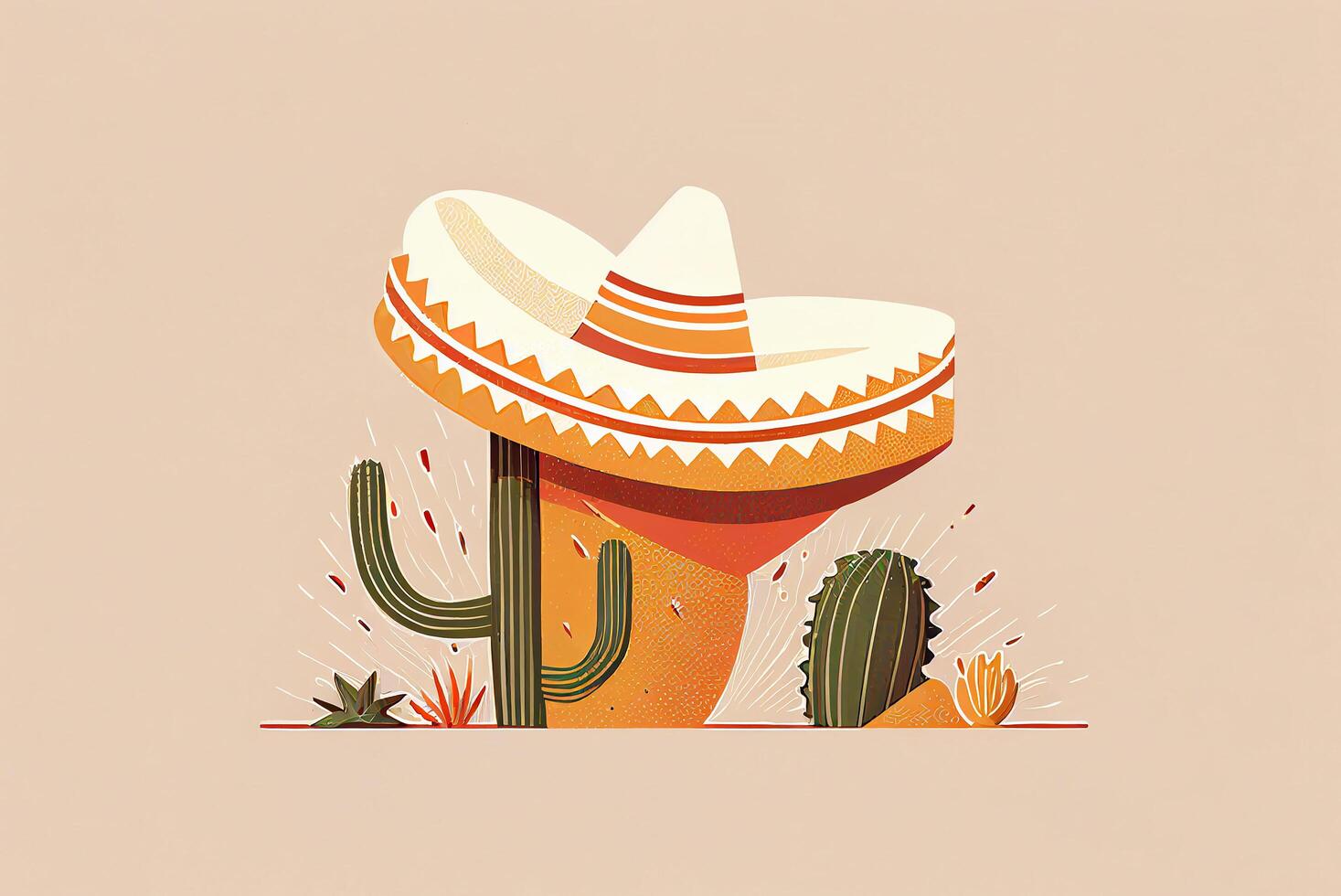 cinco de mayonaise, Mexicaans vakantie 5 kunnen, partij uitnodiging en groet kaart ontwerp, generatief ai foto