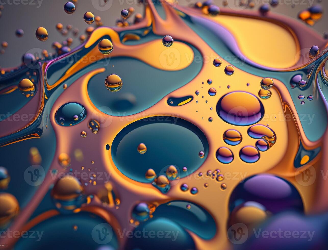 abstract achtergrond met een kleurrijk vloeistof vormen generatief ai technologie foto