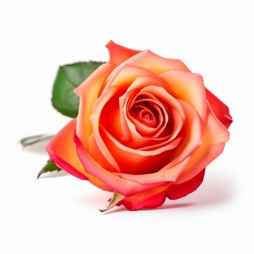 roos bloem geïsoleerd. illustratie ai generatief foto