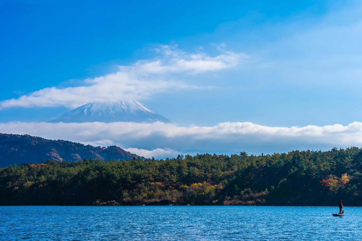 prachtig landschap op mt. fuji, japan foto