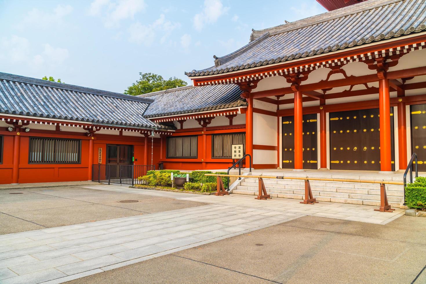 sensoji-tempel op het asakusa-gebied van tokyo, japan foto