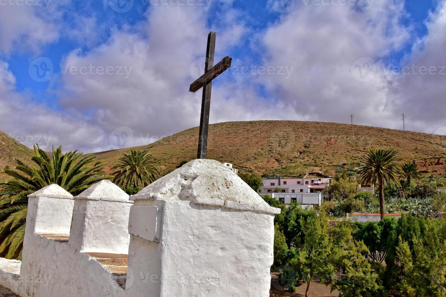 landschappen van de historisch stad- van betancuria Aan fuerteventura, Spanje foto