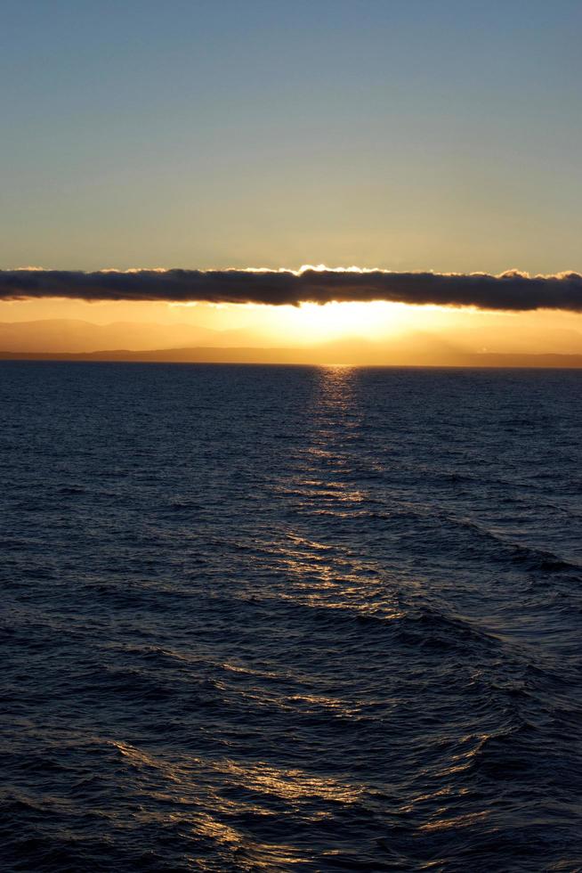 zonsondergang Aan de Georgië Rechtdoor foto