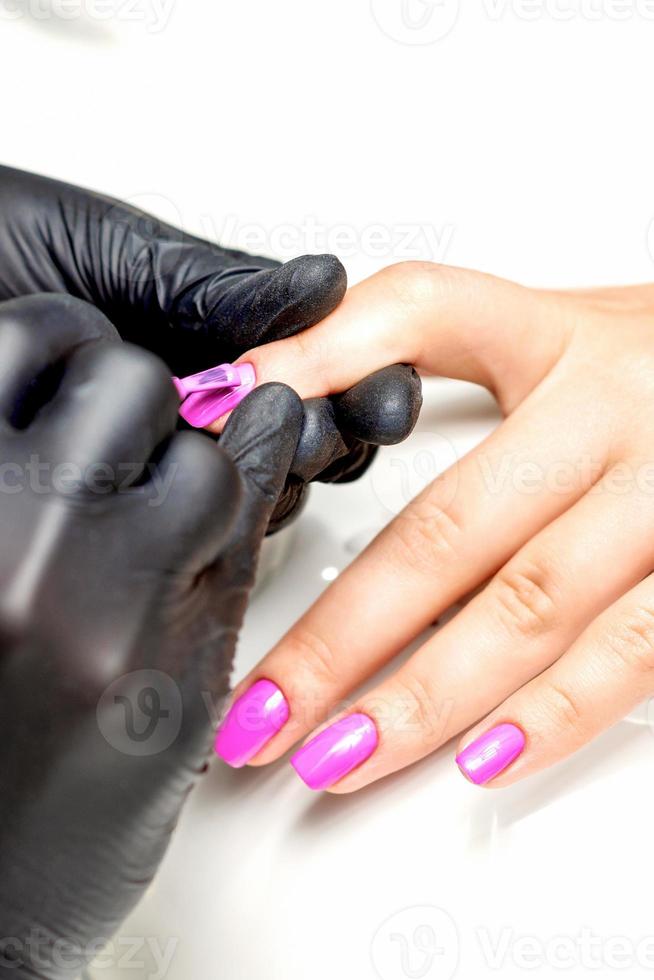 manicure meester toepassen nagel Pools foto