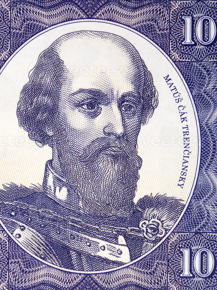 matus cak trenciansky een portret van Tsjechoslowakije geld foto