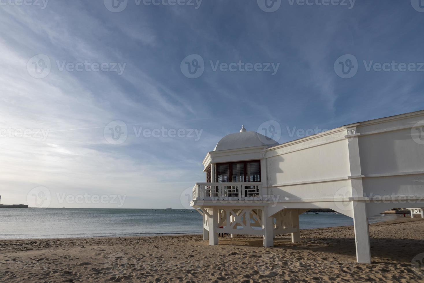 cadiz een haven stad in Andalusië in zuidwesten Spanje en verschillend stad keer bekeken foto