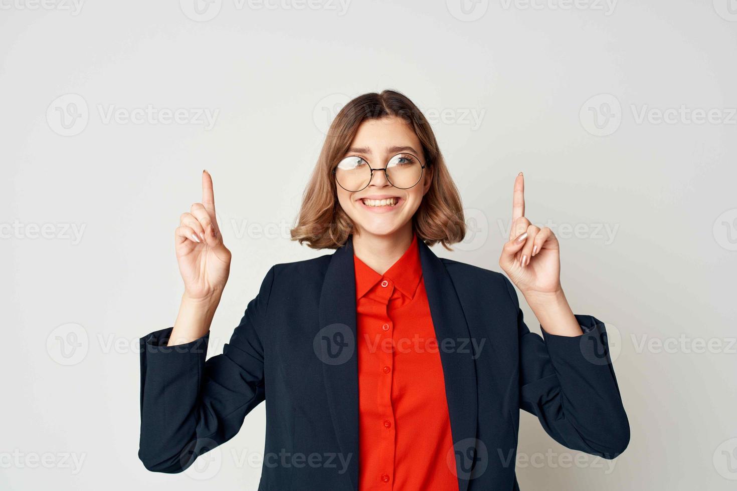 bedrijf vrouw in manager pak kantoor werk secretaris professioneel foto