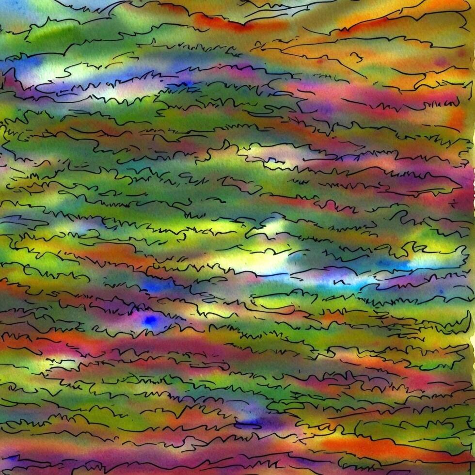 abstract geschilderd achtergronden, digitaal waterverf texturen, veelkleurig fractal oppervlakken, ontworpen met kunstmatig intelligentie, generatief ai foto