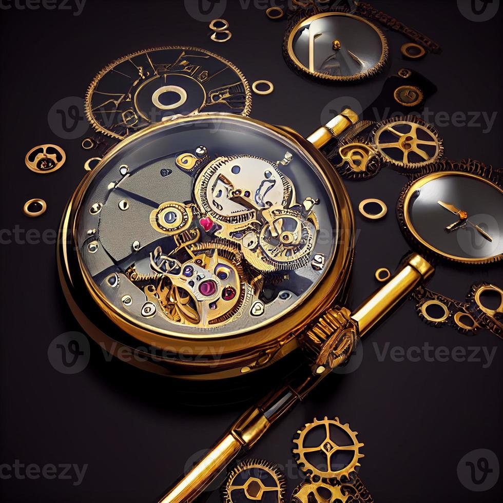 mechanisch goud wijnoogst horloges foto