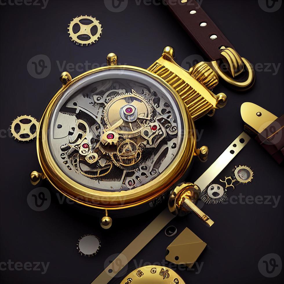 mechanisch goud wijnoogst horloges foto