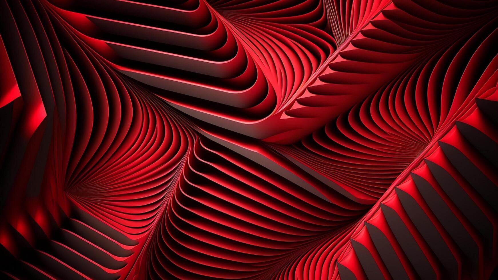 3d abstract rood en zwart achtergrond door ai gegenereerd kan worden gebruik net zo facebook Hoes foto