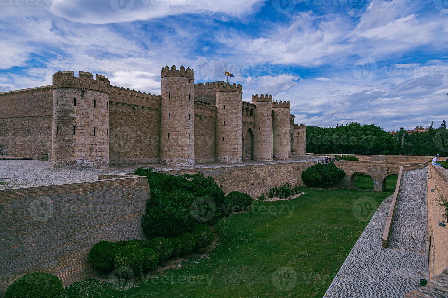 moorse historisch paleis in de Spaans stad van zaragoza foto