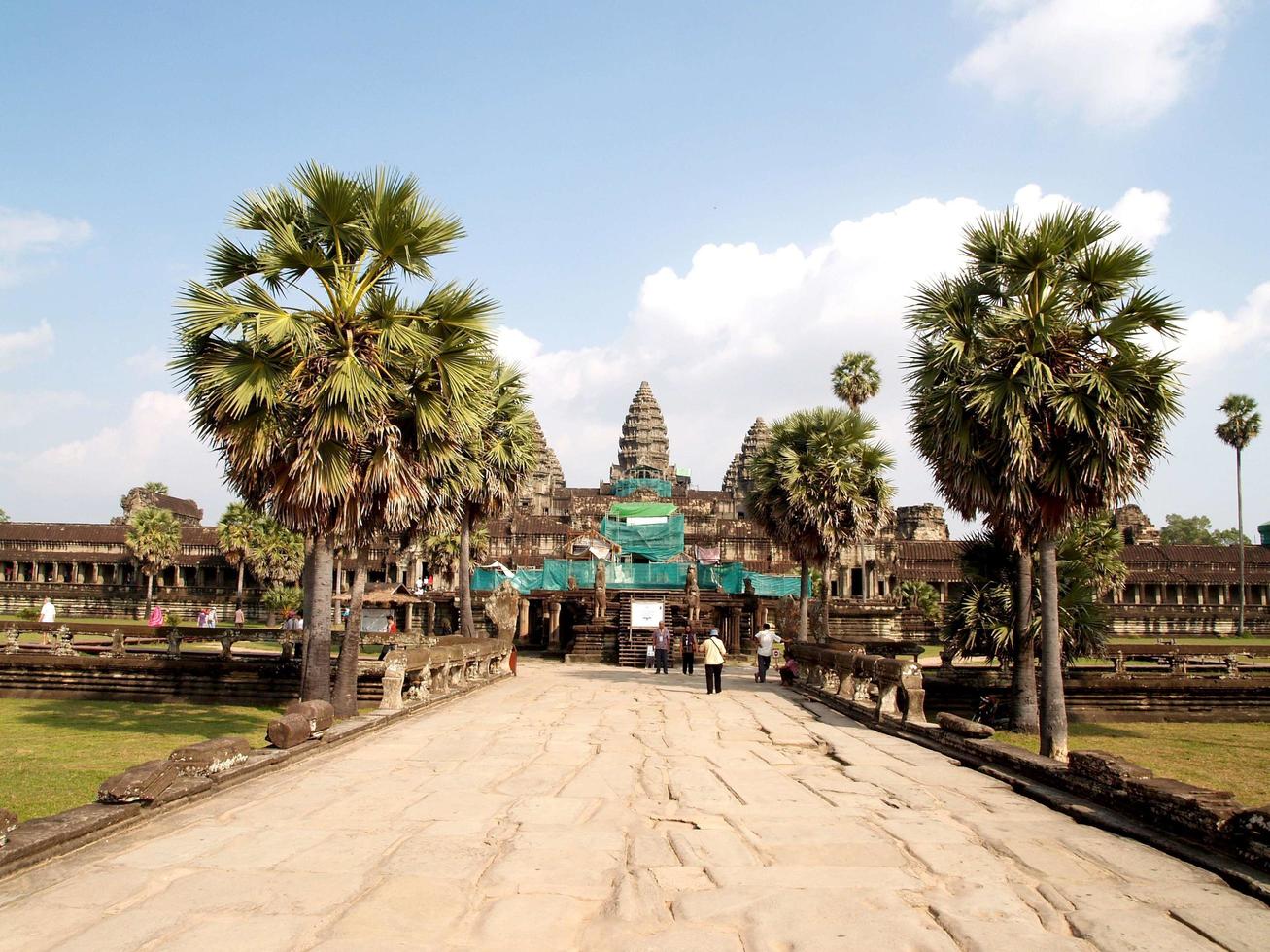 Siem Reap, Cambodja, 2021 - ingang Angkor Thom foto