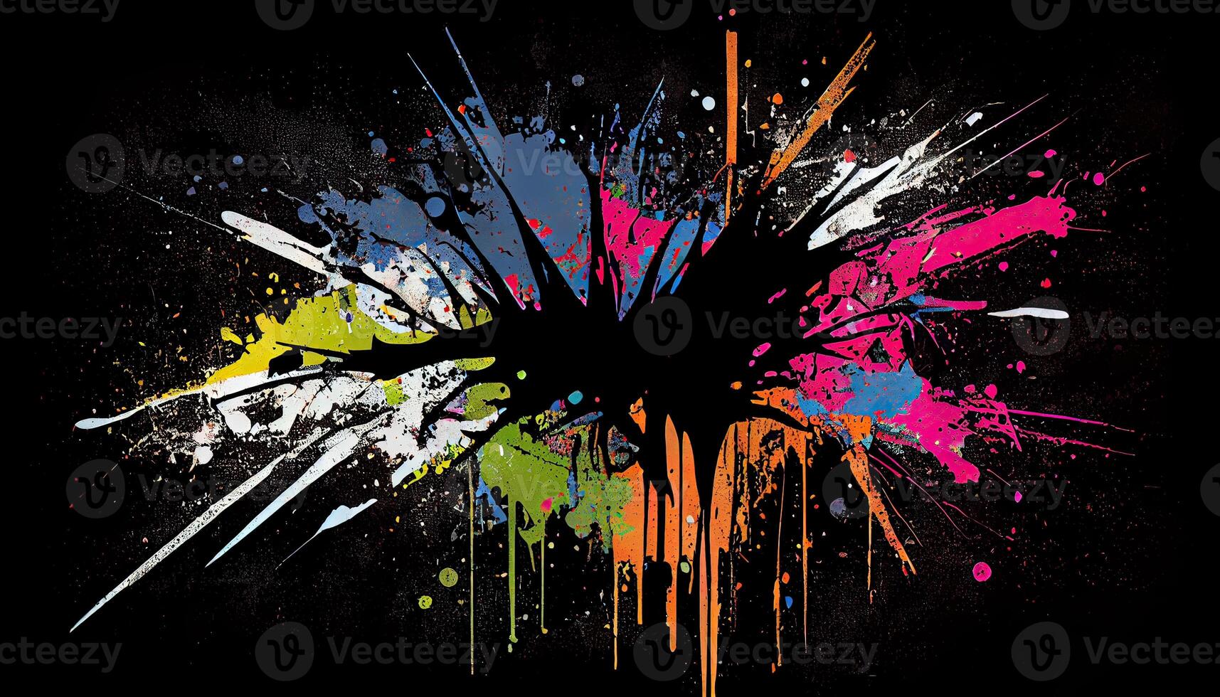 kleurrijk achtergrond ontwerp. illustratie vector ontwerp. kleurrijk verf spatten. abstract geklater kleur achtergrond.. generatief ai foto