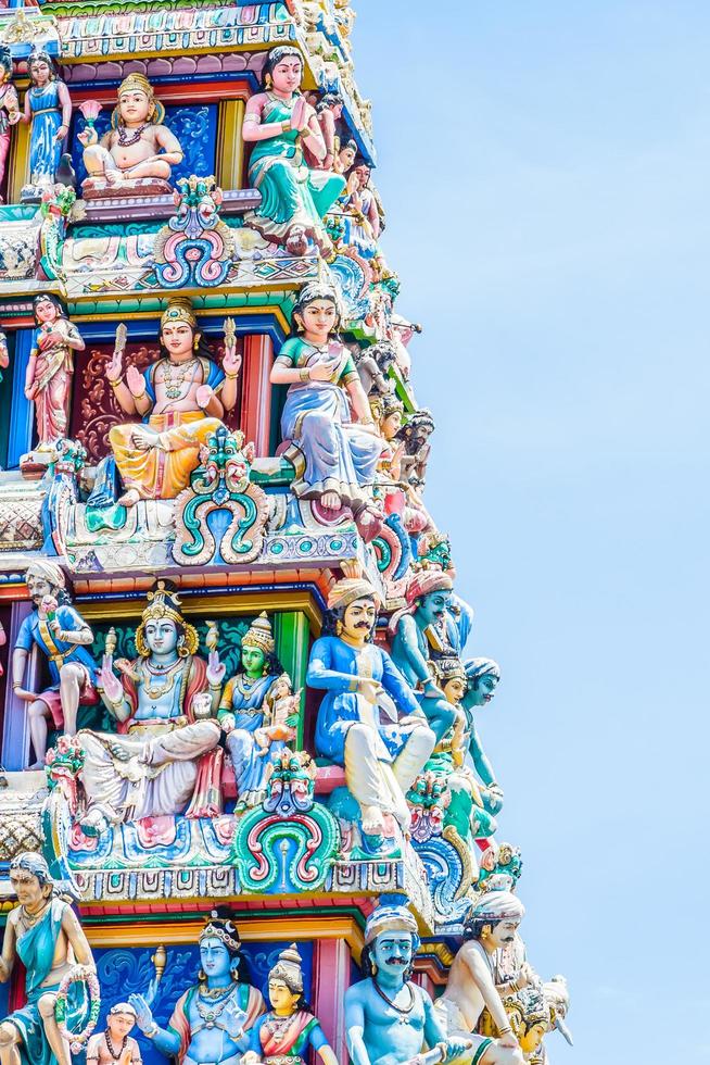 Indiase hindoeïstische tempel in singapore foto