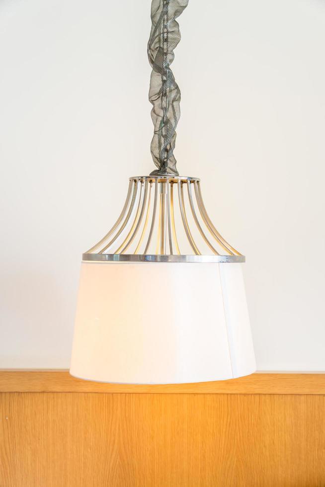 luxe lichte lampdecoratie in de kamer foto