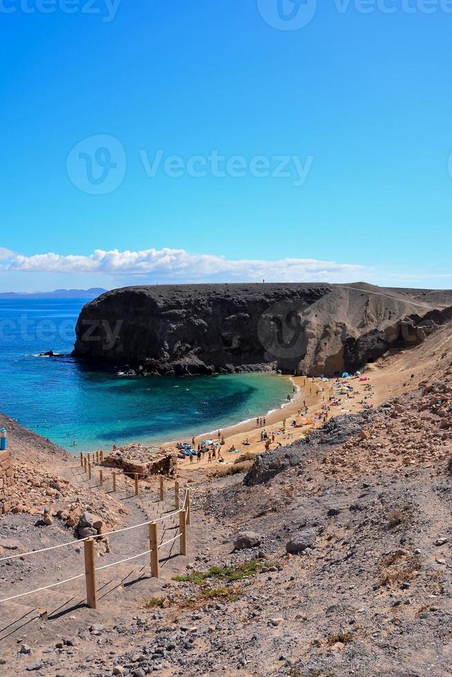 toneel- visie met de kust foto