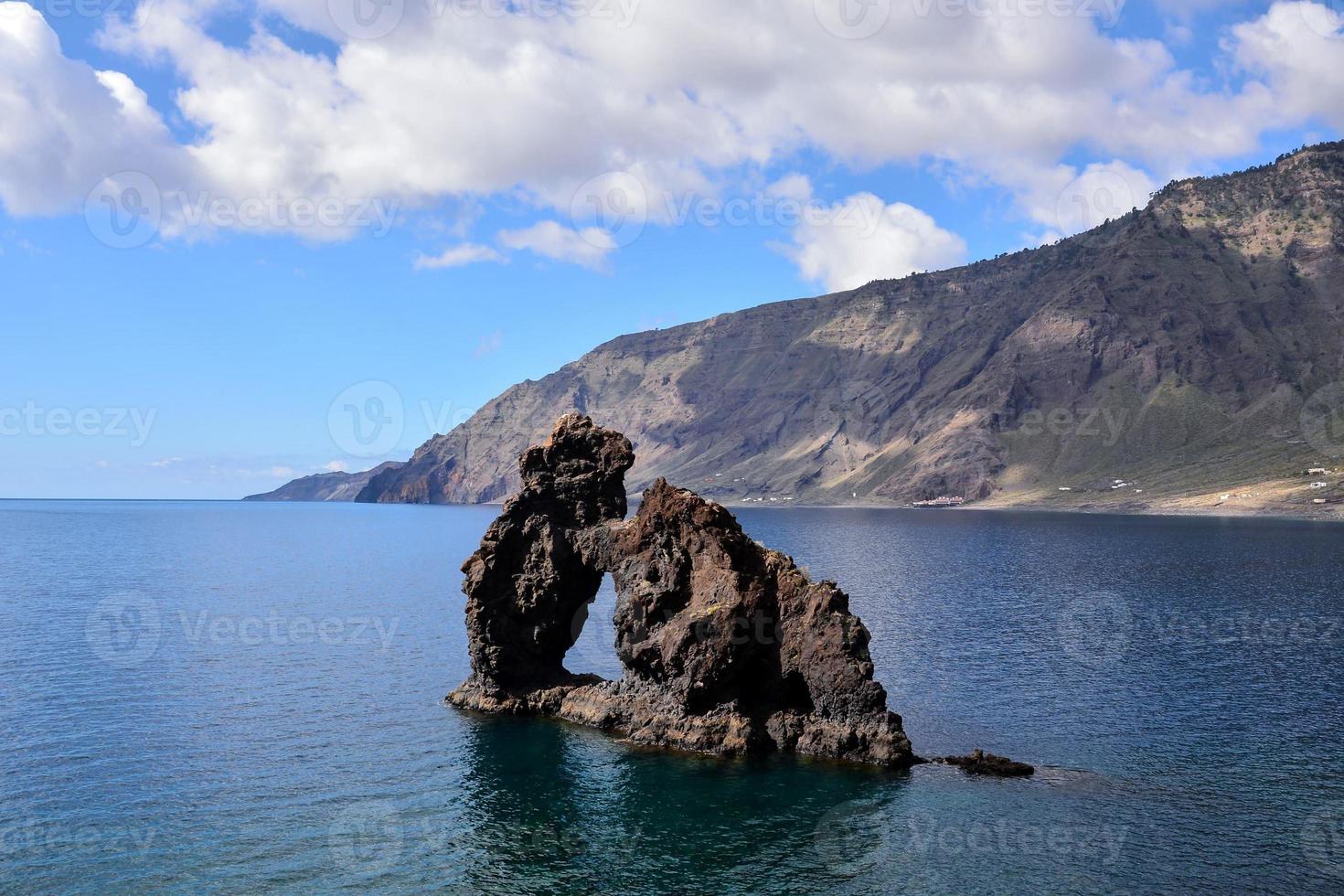 toneel- visie met de kust foto