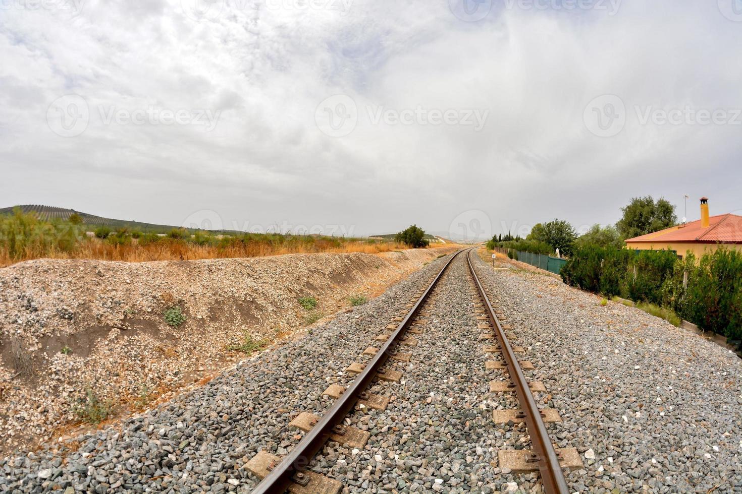 toneel- spoorweg visie foto