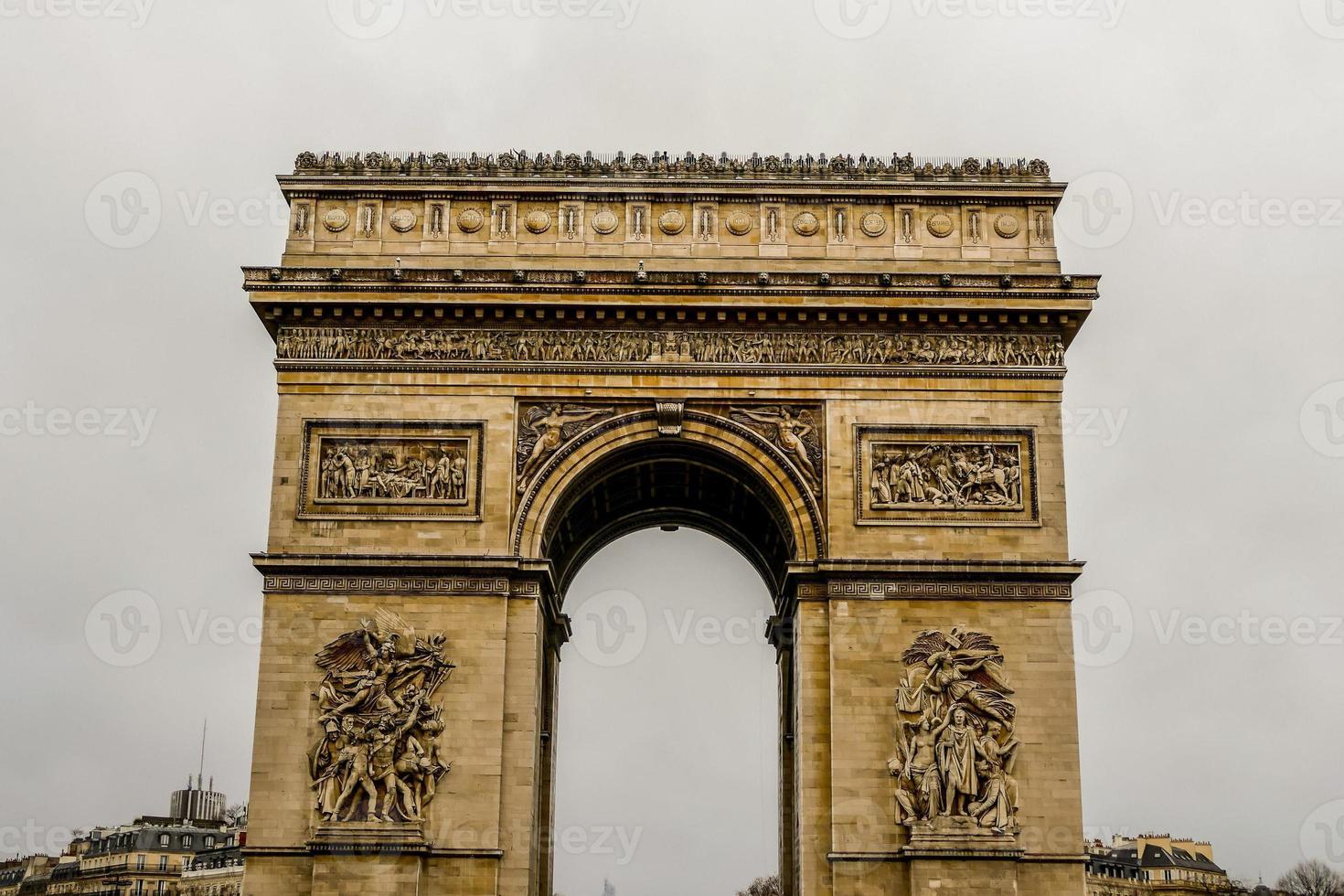 arc de triomphe, parijs foto