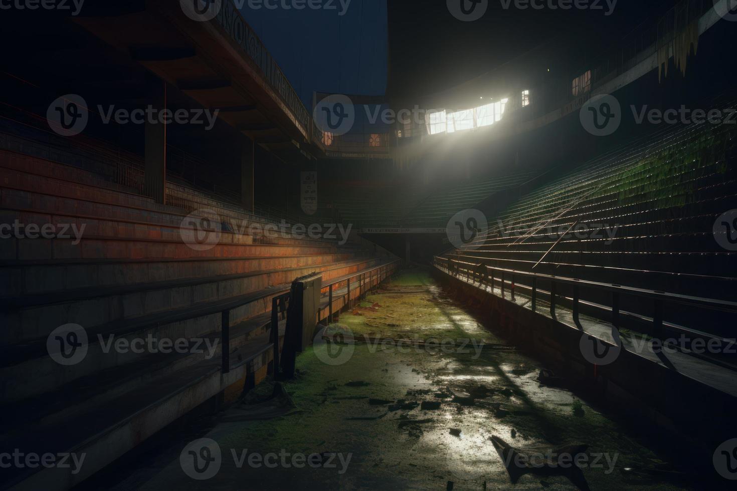 verlaten spel veld. genereren ai foto