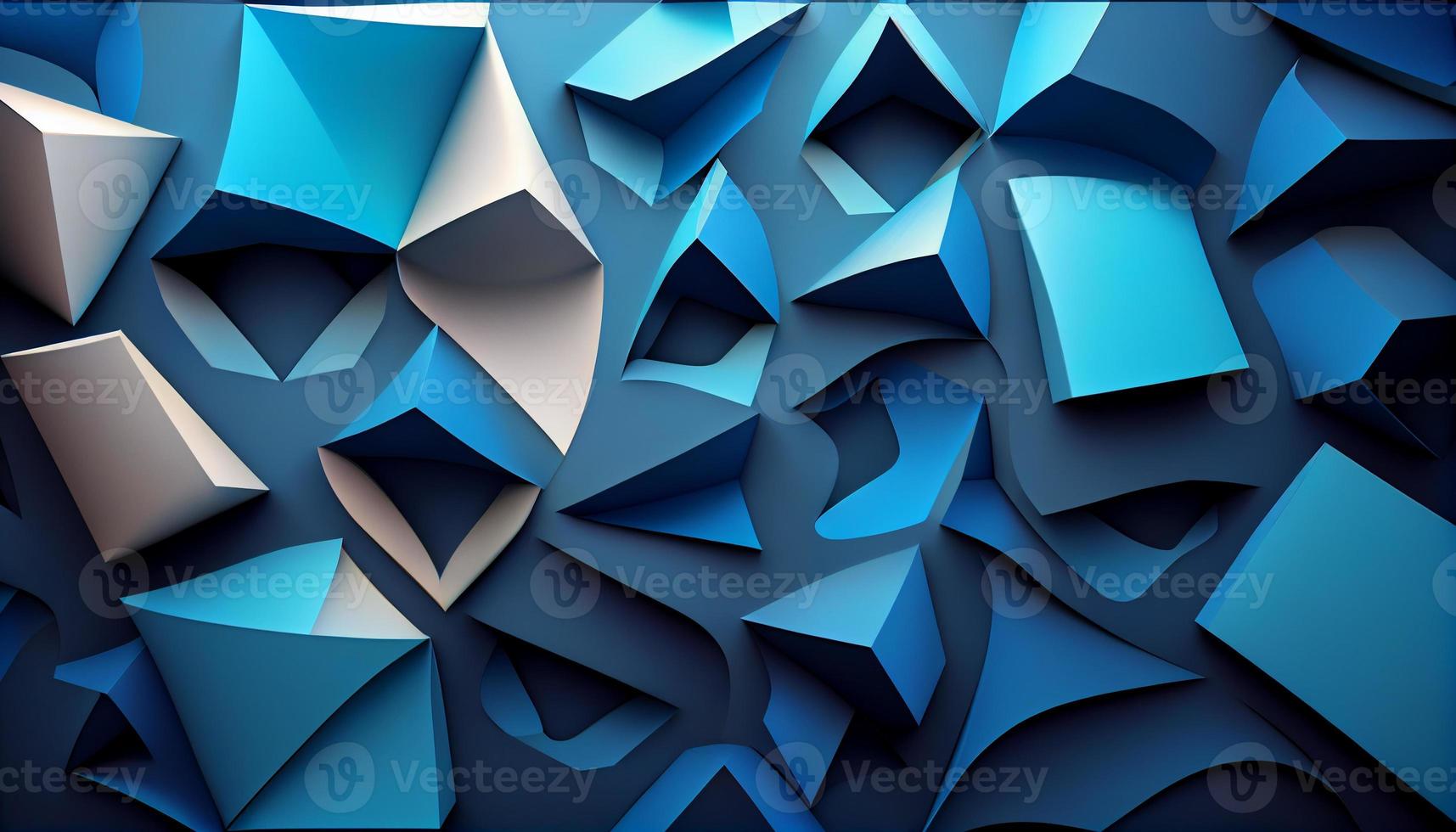 modern abstract 3d blauw achtergrond. genereren ai. foto