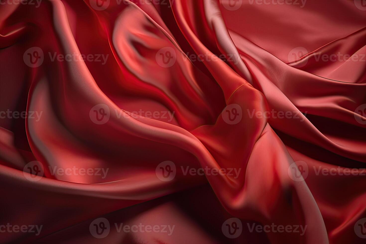 detailopname structuur van natuurlijk rood of roze kleding stof of kleding in dezelfde kleur. kleding stof structuur van natuurlijk katoen, zijde of wol, of linnen textiel materiaal. rood canvas achtergrond. generatief ai. foto